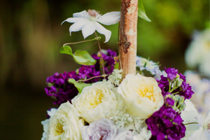 Purple & White Wedding
