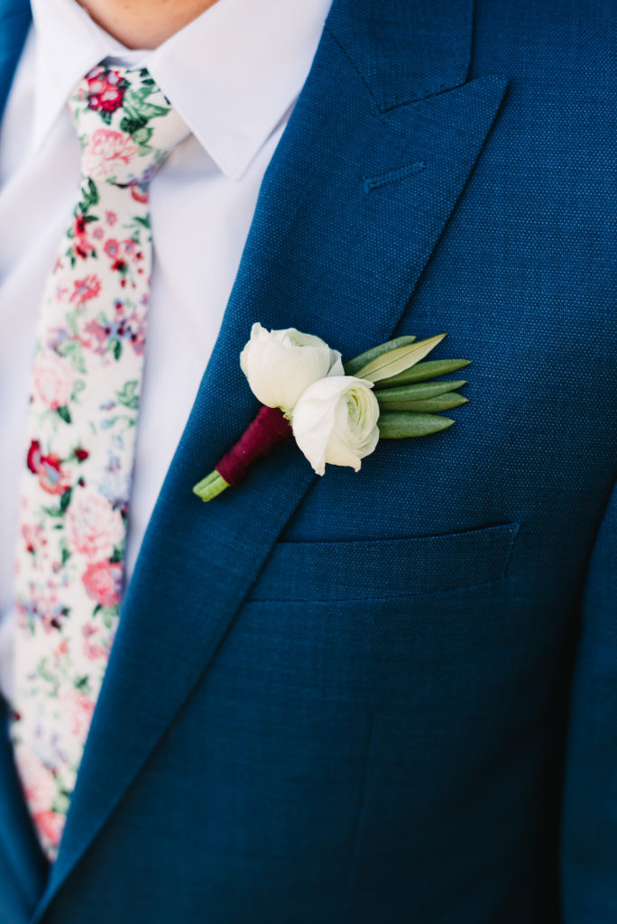 Groom Boutonniere with Olive