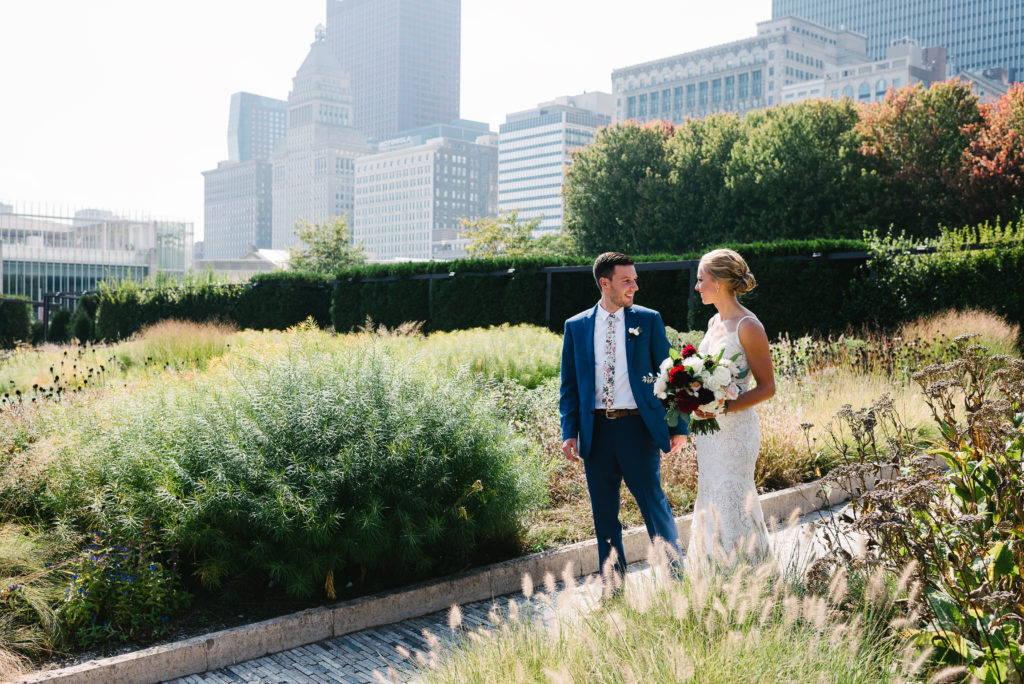 Fall Wedding in Chicago's Millennium Park