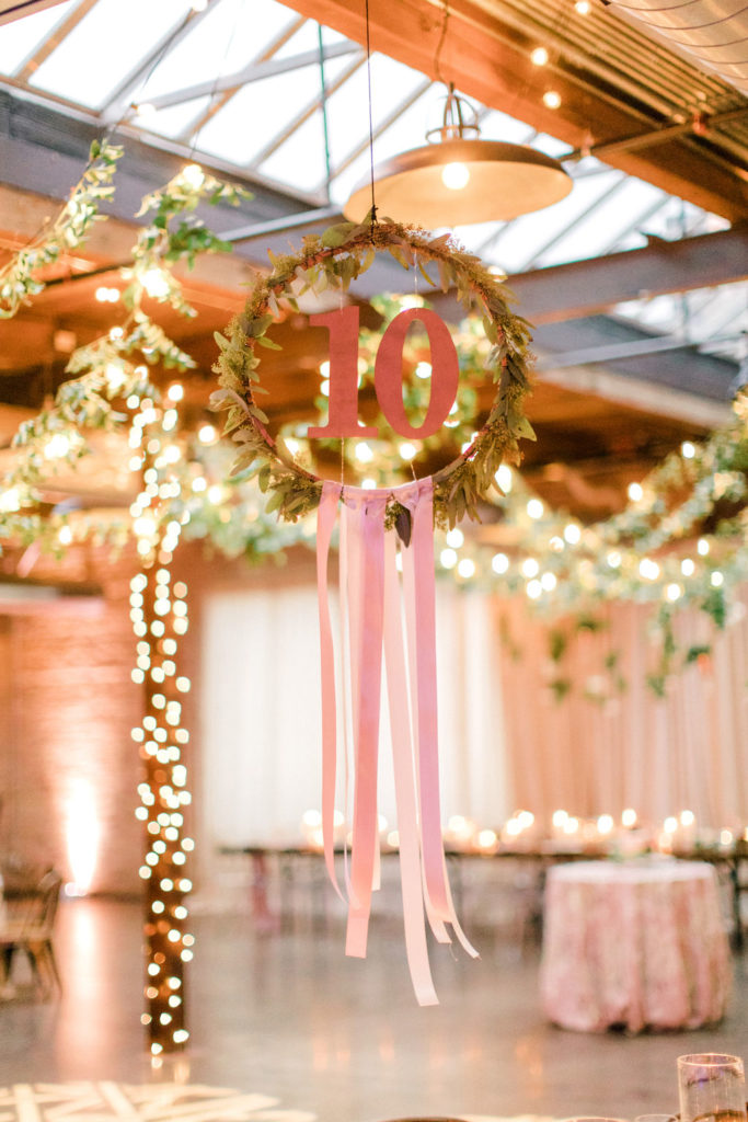 Unique Table Numbers for Boho Inspired Wedding