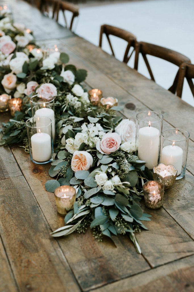 Garland Centerpiece Styles Wedding Floral Arrangement