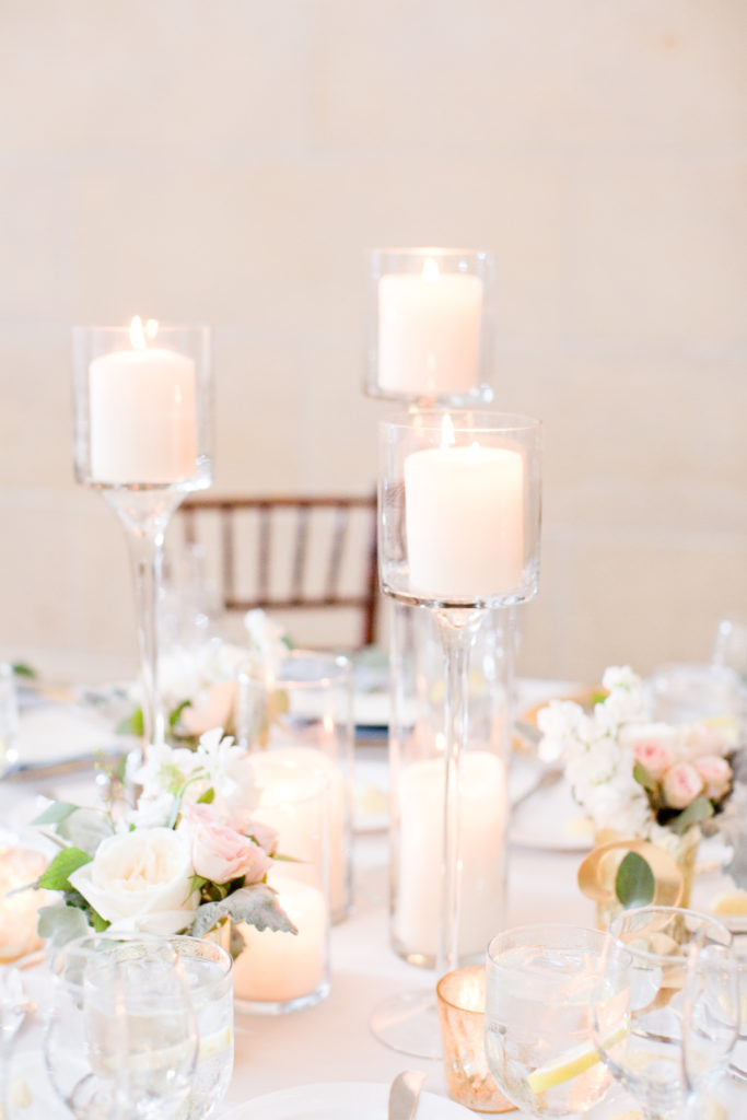 Wedding At The Armour House Candle Centerpiece
