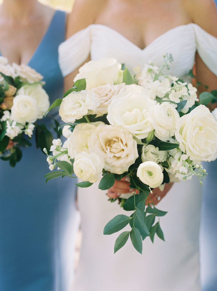 Romantic Bridal Bouquet with slight cascade
