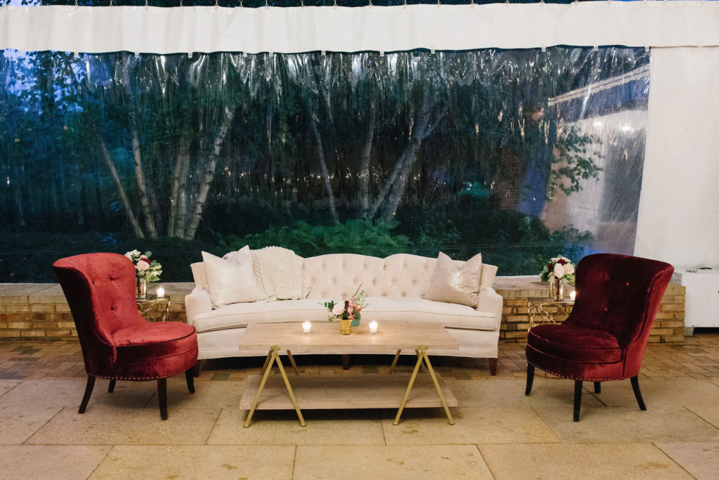 Chicago Botanic Garden Wedding Lounge