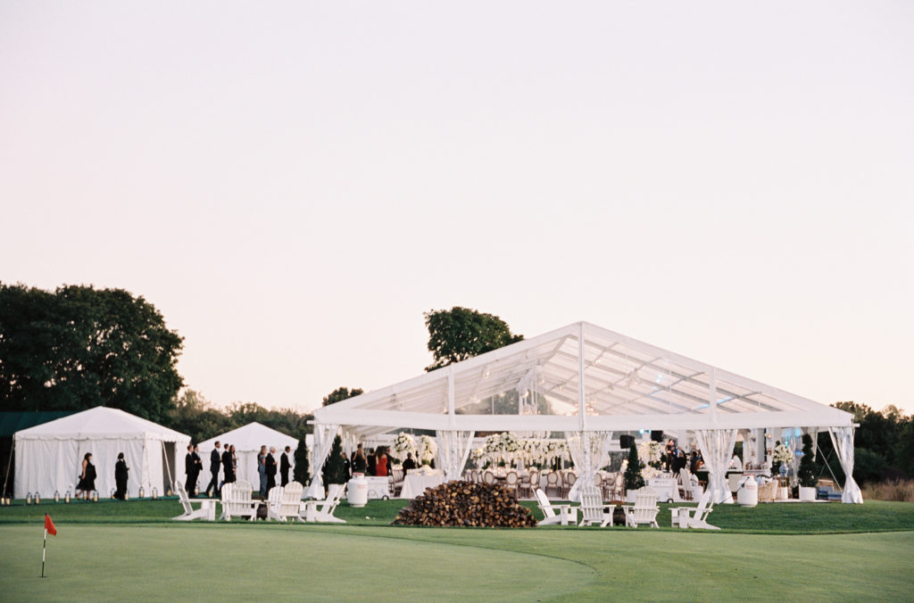 Country Club Wedding in a tent