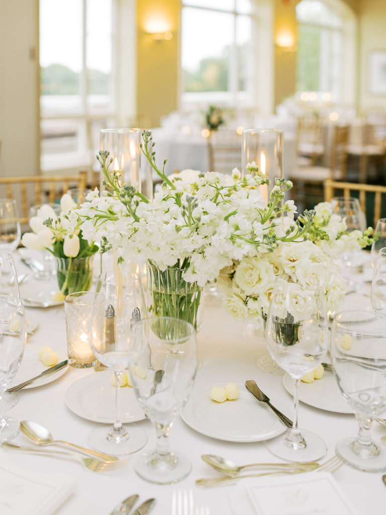 White Floral Centerpiece Collection Style