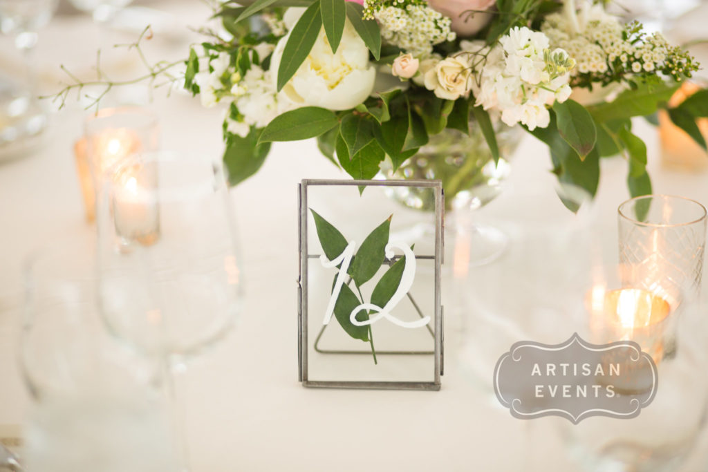 Metal and Glass Table Numbers