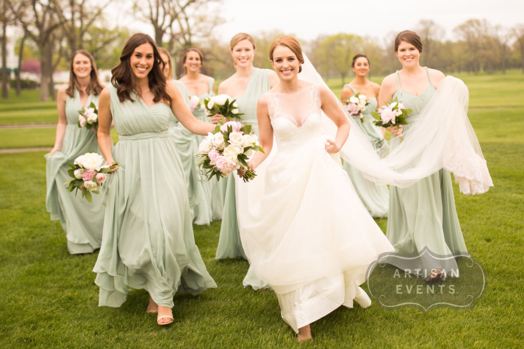 Spring Bridal Party Bouquets