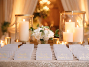 Escort Card Table at The Four Seasons Chicago