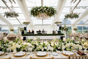Tent Wedding with Floral Ring