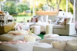 Lounge Reception Backyard Garden Wedding