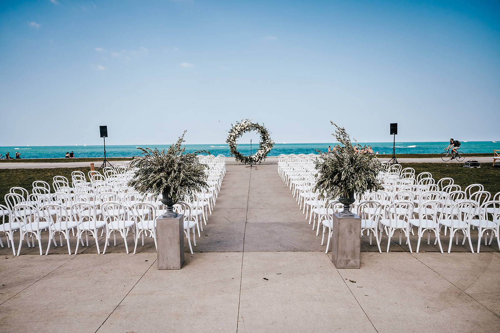 Theater On The Lake Wedding Ceremony