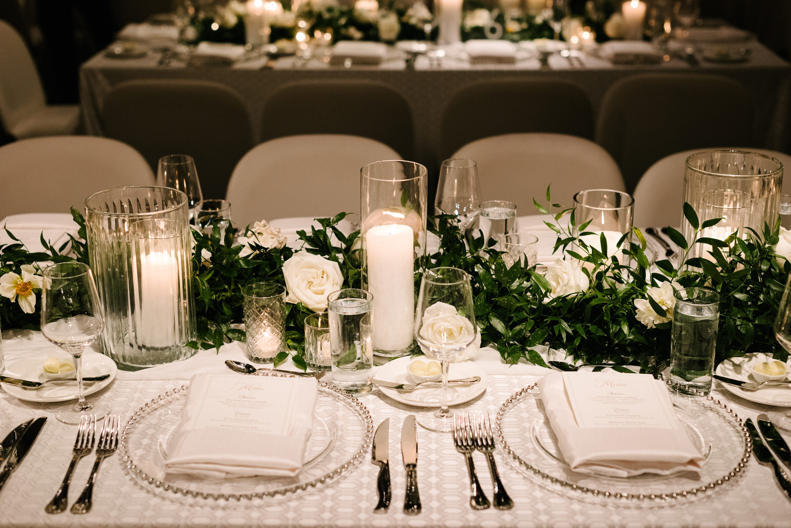 Simple Tablescape for Wedding