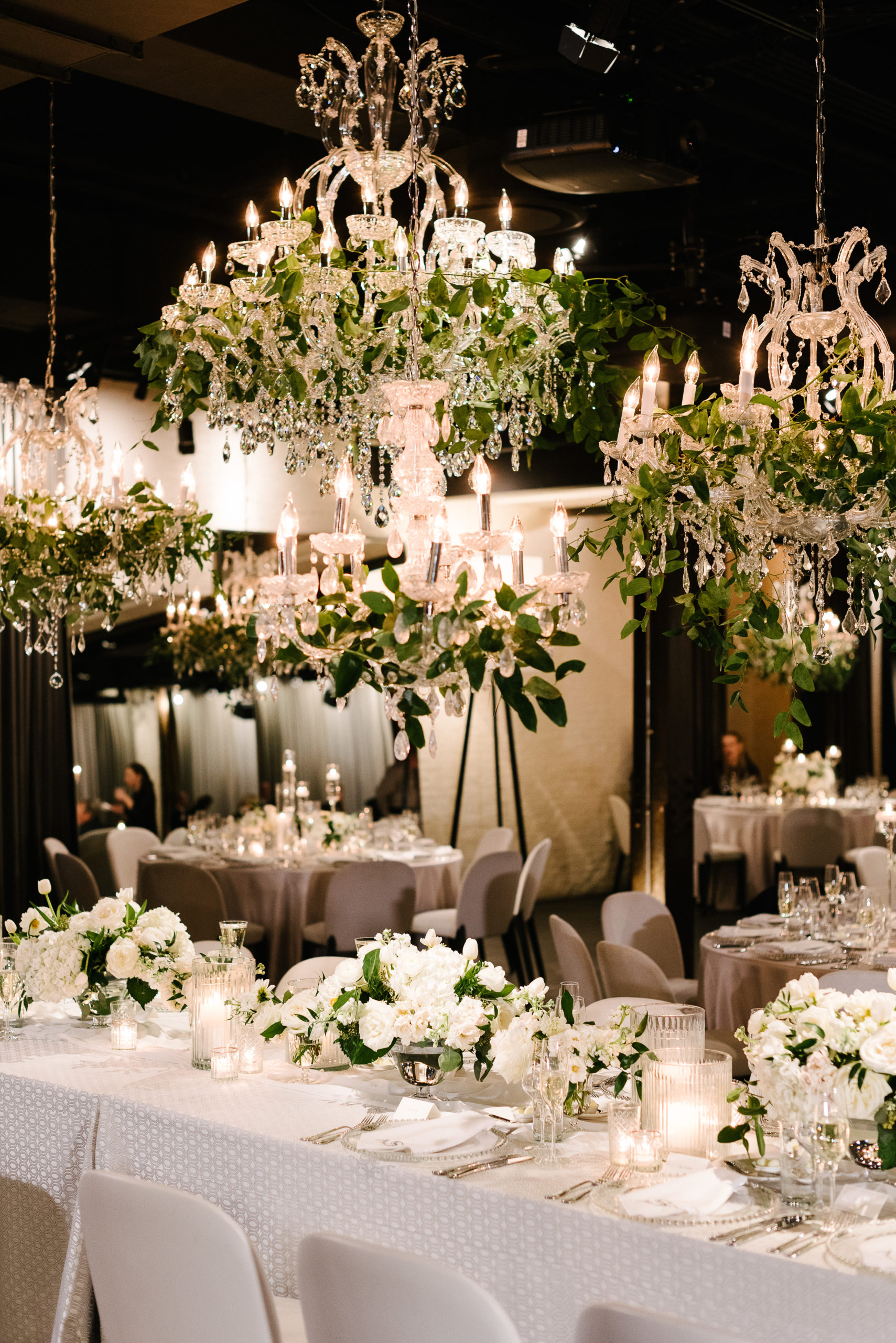 Wedding at The Dalcy with Crystal Chandeliers