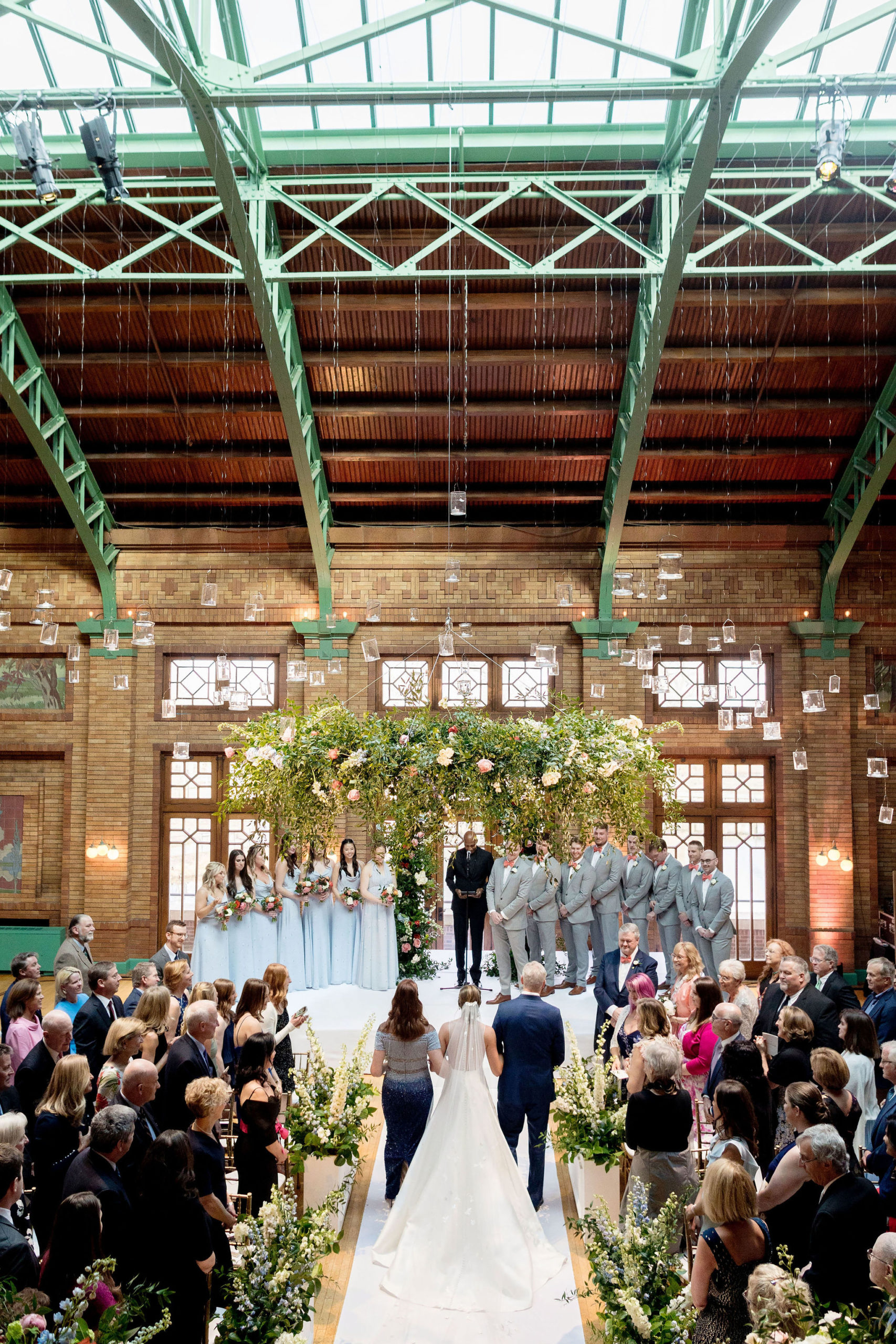 Wedding Ceremony in Great Hall of Cafe Brauer