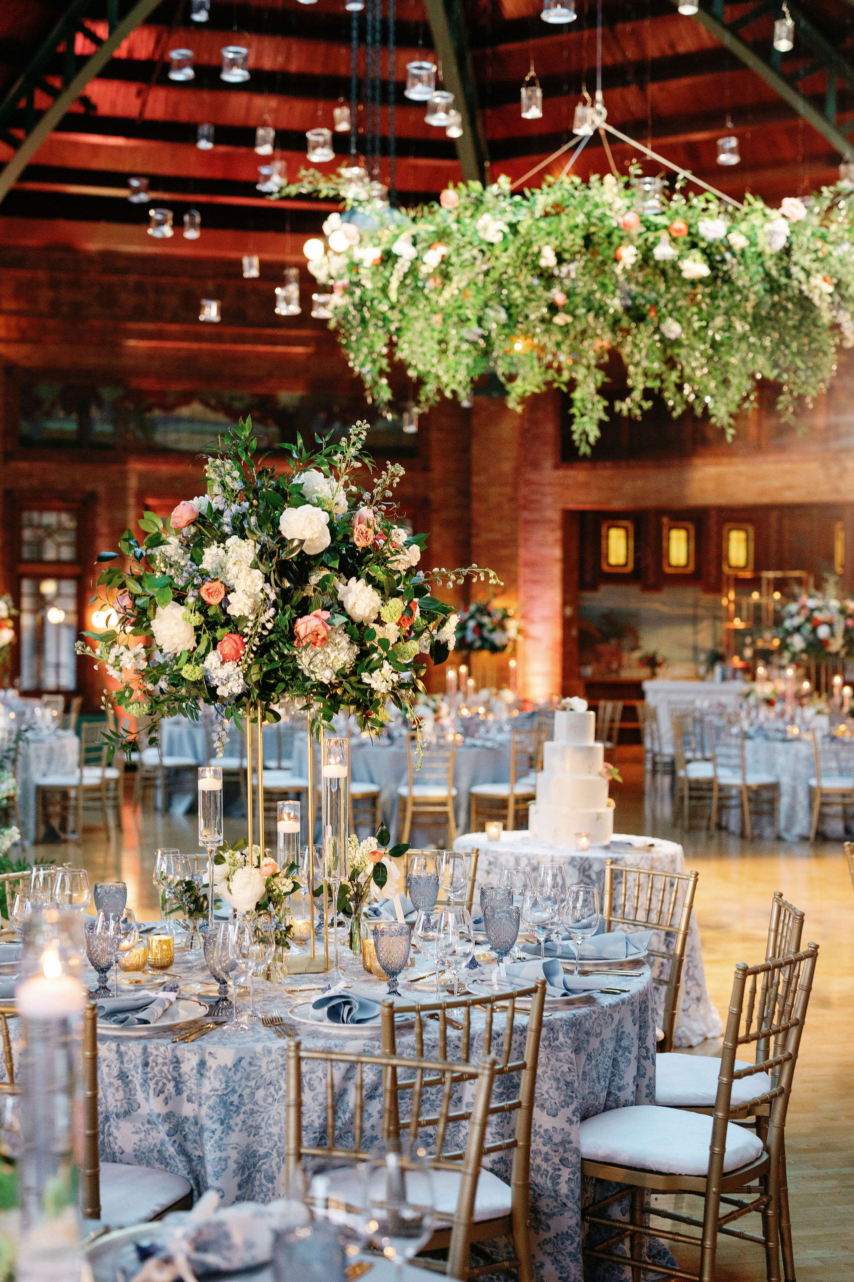 Spring Wedding at Cafe Brauer with Floral Ring
