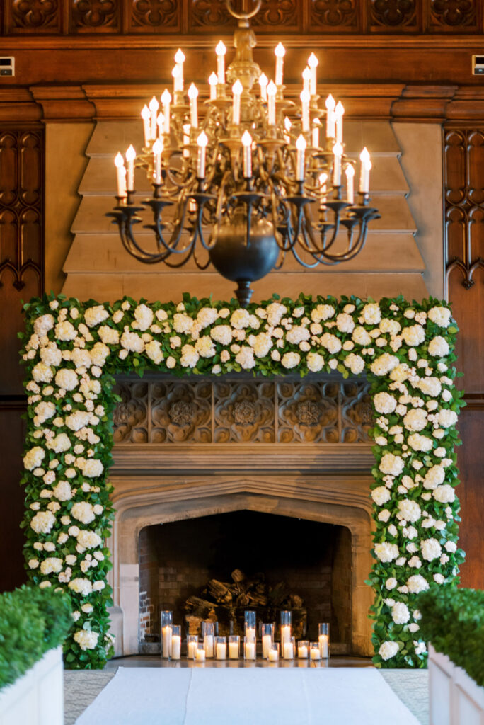Floral Arch at The University Club Chicago