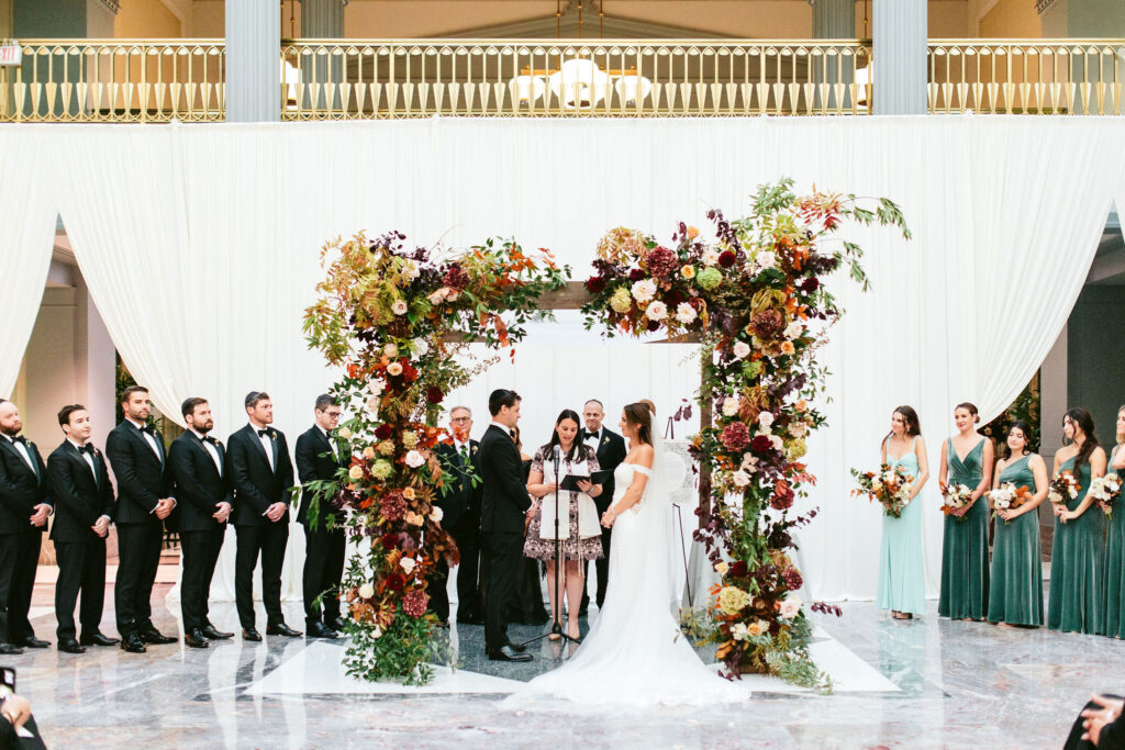 Wedding Ceremony Flowers at Harold Washington Library
